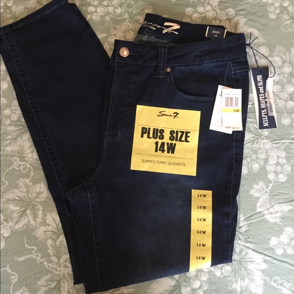 22w Seven7 slimming skinny plus size - Picture 3 of 7